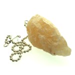 Himalayan Golden Quartz Hand Knapped Gemstone Pendulum